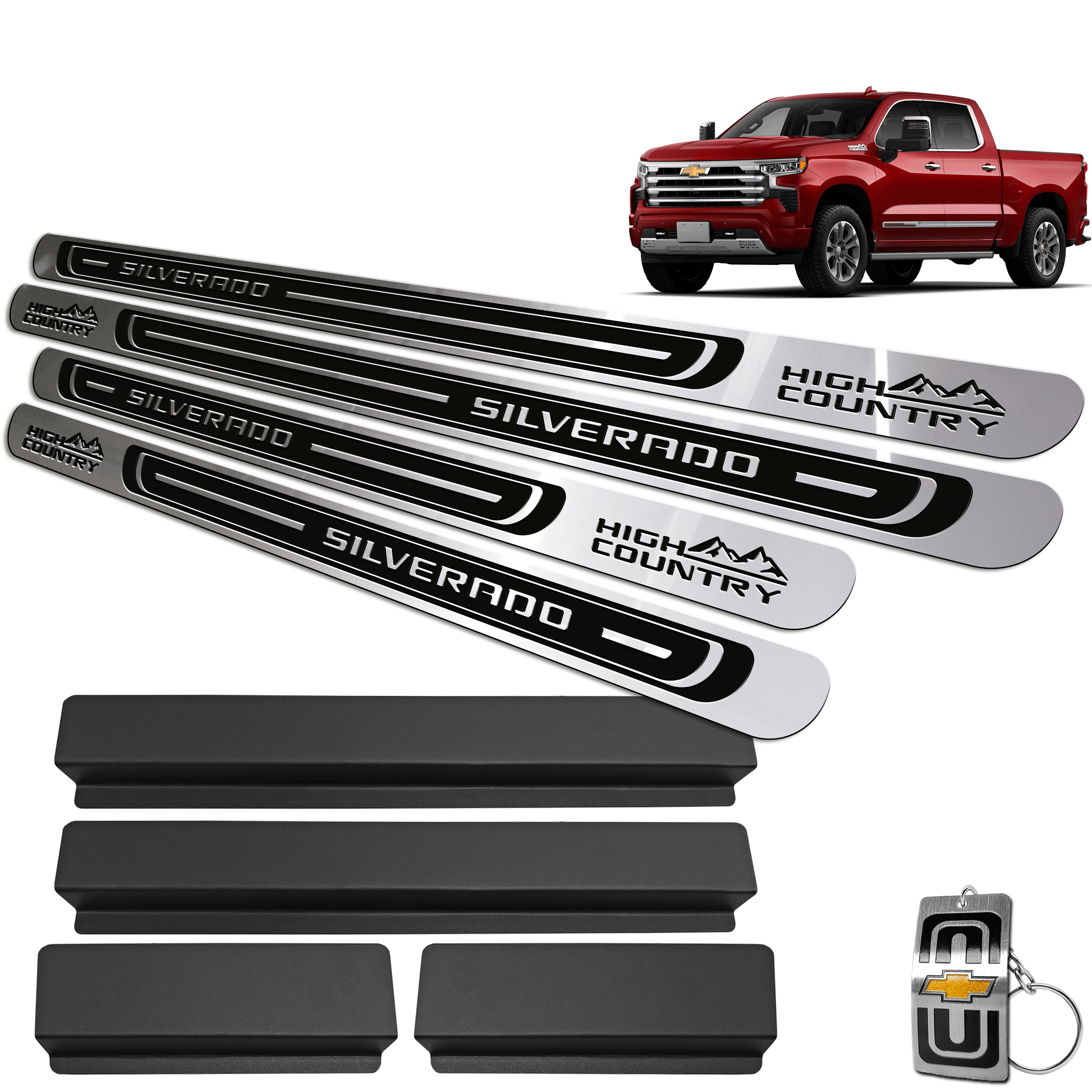 Soleiras Alto Relevo Em A O Inox Silverado High Country